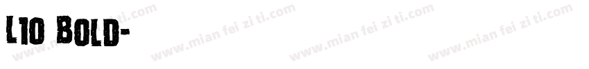 L10 Bold字体转换